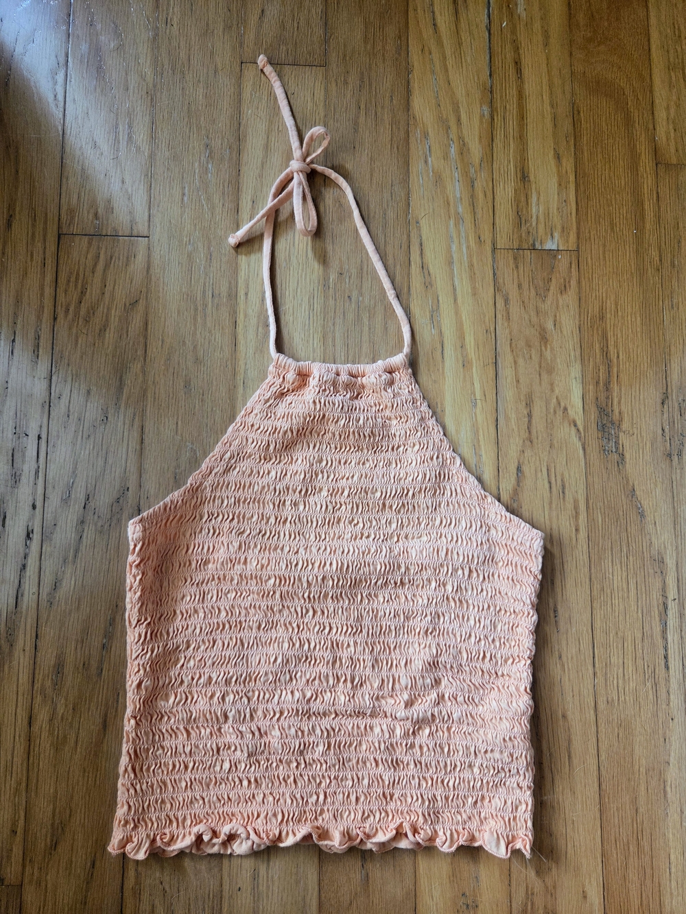 Old Navy - Orange Halter Smocked Top